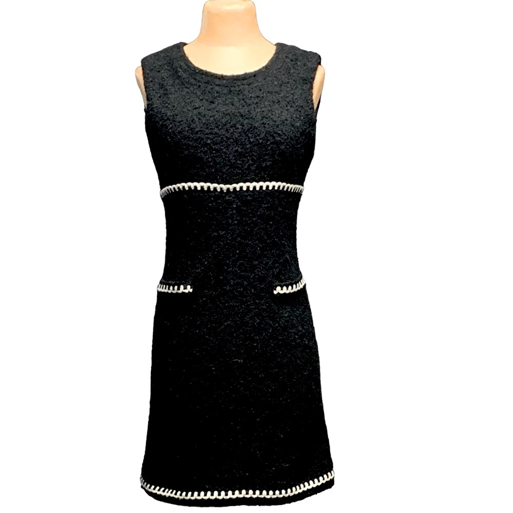 Anna Sui Black and White Mini Dress